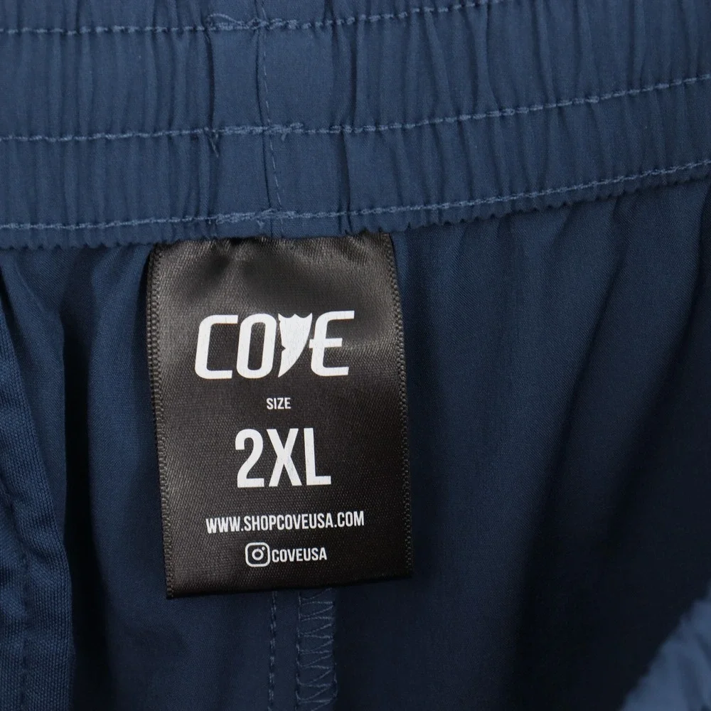 Cove Blue Joggers with White Drawstring - Picture 4 of 6